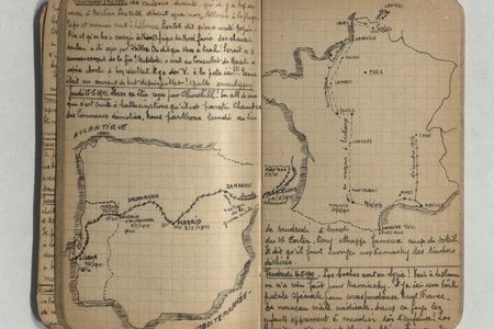 This diary was kept by a French man who escaped Paris with his family during the Holocaust. 