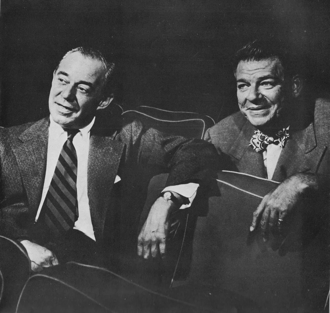 Songwriting duo Richard Rodgers (left) and Oscar Hammerstein II (right)