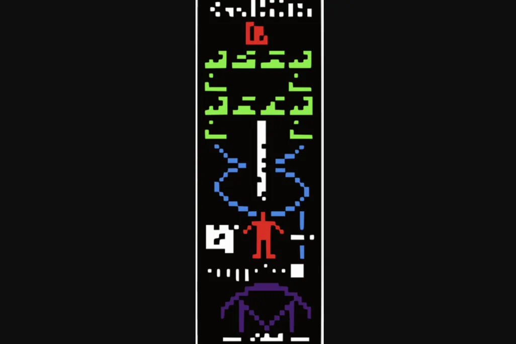 Image of the Arecibo message