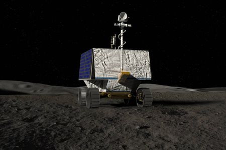 An artist&#39;s concept of NASA&rsquo;s Volatiles Investigating Polar Exploration Rover, or VIPER.