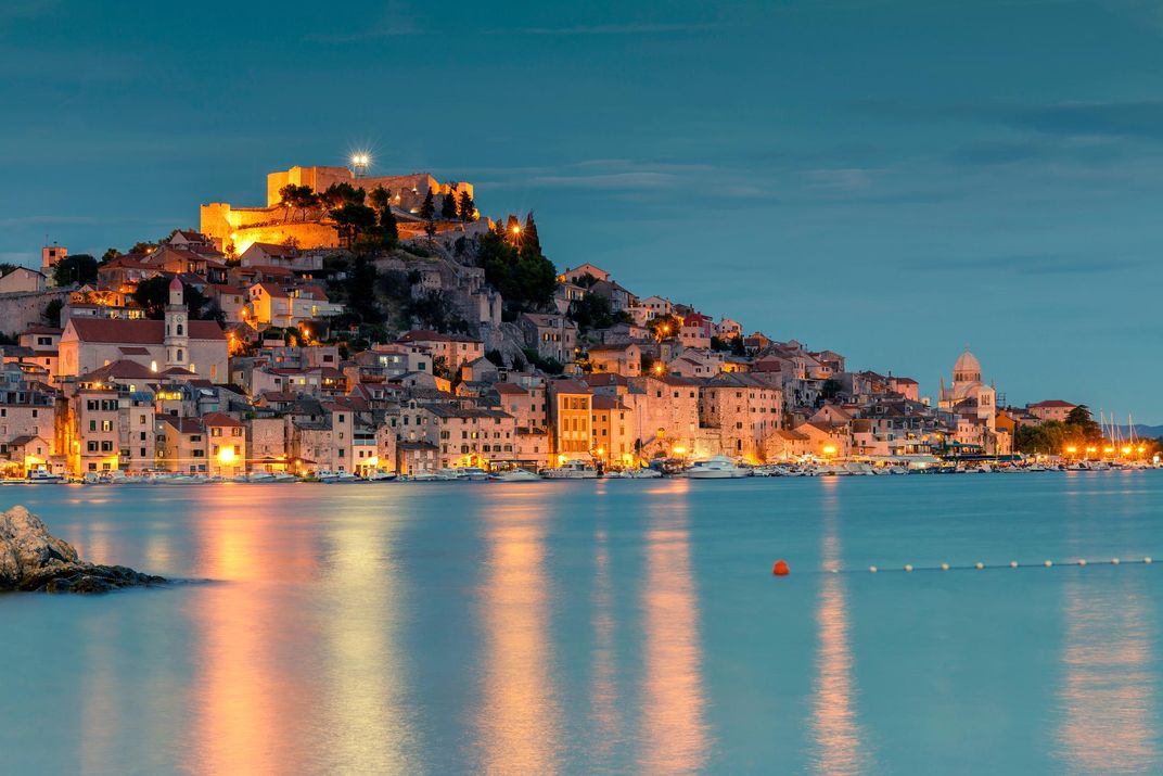 Sibenik in the evening
