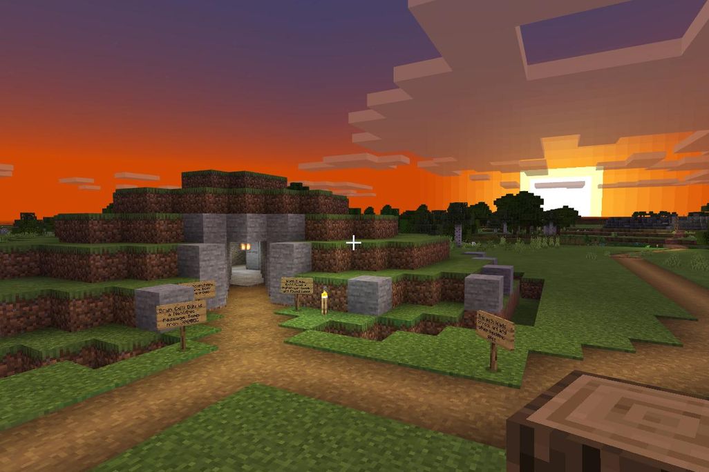 Minecraft version of Bryn Celli Ddu