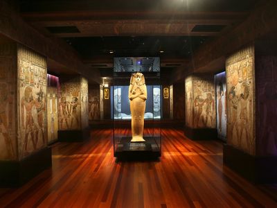 The sarcophagus of Ramses II is a major attraction in a new exhibition, as it has rarely been shown publicly outside of Egypt.
