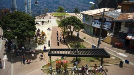 Parque de los Niños, a redeveloped space in Medellín, Colombia