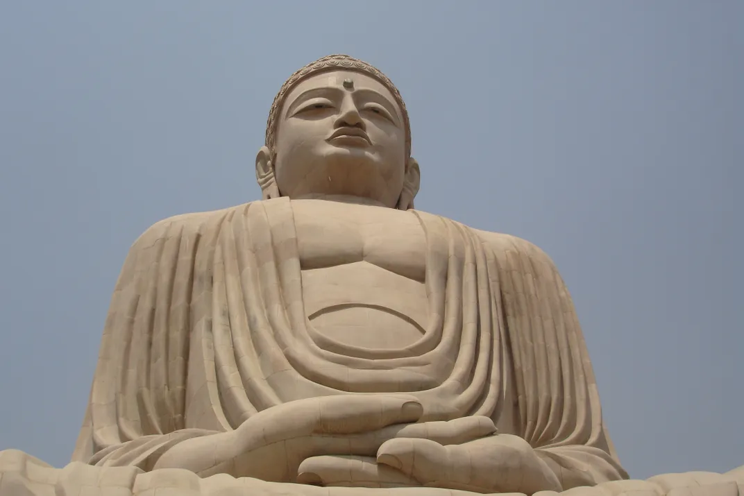 The Great Buddha Statue in Bodh Gaya, India, built in the Japanese