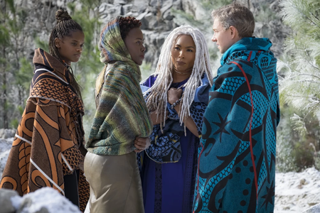 Costume designer Ruth Carter says she found inspiration in the tradition and costume of African peoples. She thrilled over Ndebele neck rings, Suri face paint, and Zulu headgear and blankets and asked her crew to stay true to these traditions. 