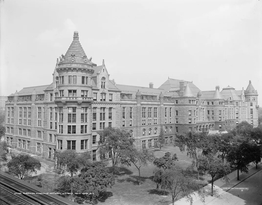 Exterior of the American Museum of Natural History, circa 1900 to 1910