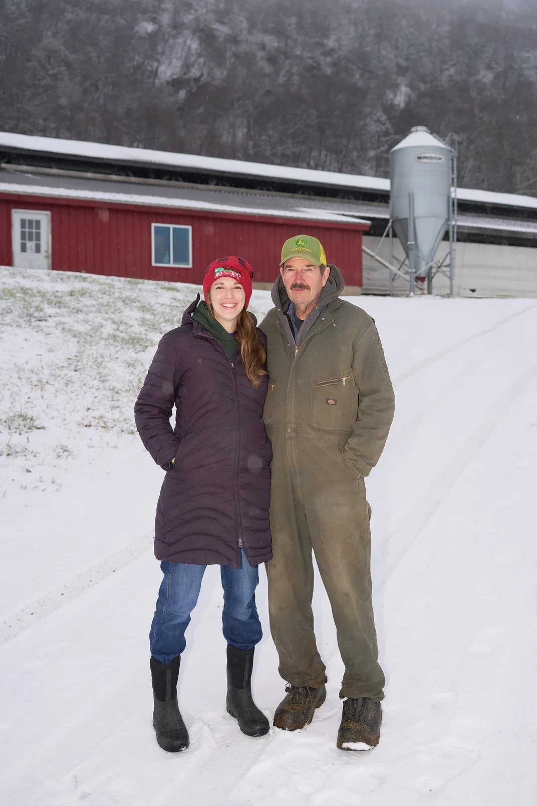 Denise Barstow Manz and her father, David Barstow, are the seventh and sixth generations of dairy farmers in the family.