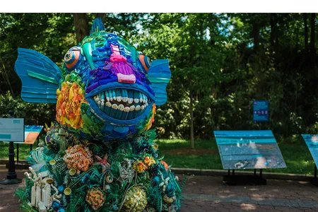 Pozzi and her team at the Washed Ashore project, achieve a remarkable and convincing array of textures. 