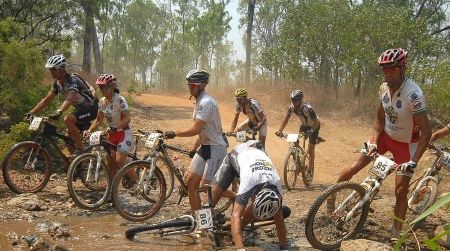 These cyclists are enjoying another day on the trail in the Crocodile Trophy, in northeastern Australia, considered one of the most punishing bicycle races in the world.