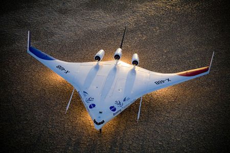 The X-48B begins flight testing next year.