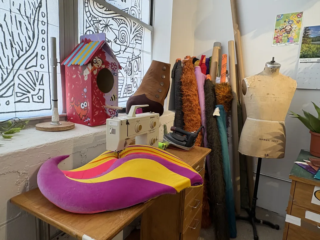 work station at Jim Henson's Creature Shop