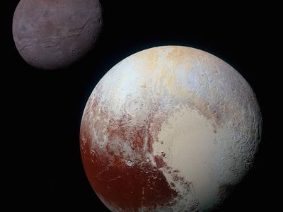 Pluto and its moon Charon 