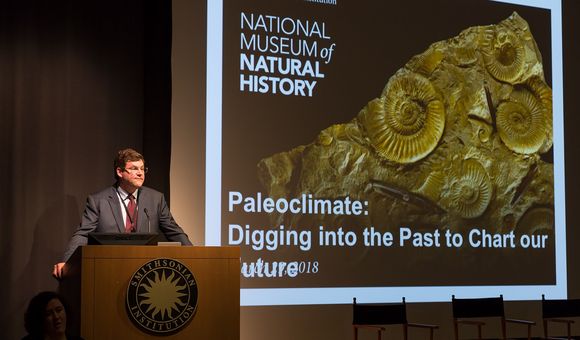 The National Museum of Natural History’s “Earth Temperature History Symposium” convened leading paleoclimate scientists to draw a comprehensive temperature curve of Earth’s past climates. (Lucia RM Martino, Smithsonian)