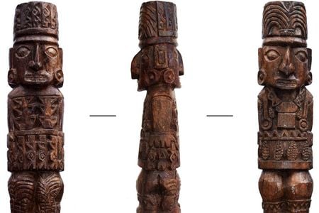 The Pachacamac Idol, a 1200-year-old wooden carving that held spiritual significance to the Inca