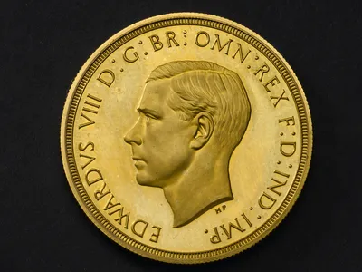 A coin featuring Edward VIII designed by Humphrey Paget 