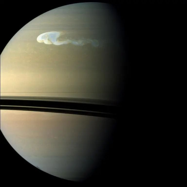 Storm on Saturn