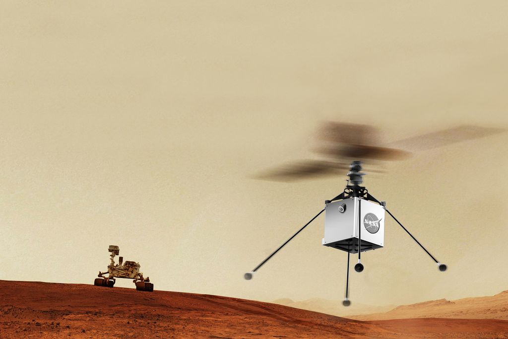 Mars Helicopter rendering