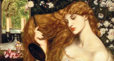 Rossetti identified the subject of his Lady Lilith painting as Adam's first wife&mdash;"the witch he loved before the gift of Eve." The work (1866-68) was altered in 1872-73 to please patron Frederick Leyland. The original model was Rossetti's lover Fanny Cornforth.