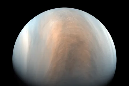 False-color image of Venus taken by Japan's Akatsuki spacecraft in 2018. Is there life in those clouds?