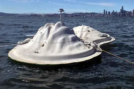 The Buoyant Ecologies Float Lab will be offshore of Middle Harbor Shoreline Park in Oakland for three years, in an effort to test its viability as a substrate for futuristic floating cities.