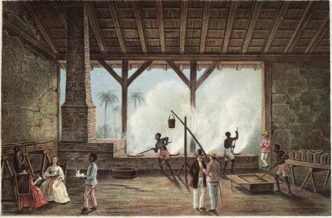 Frédéric Mialhe, View of a Sugar Boiling House in Cuba​​​​​​​, circa 1851