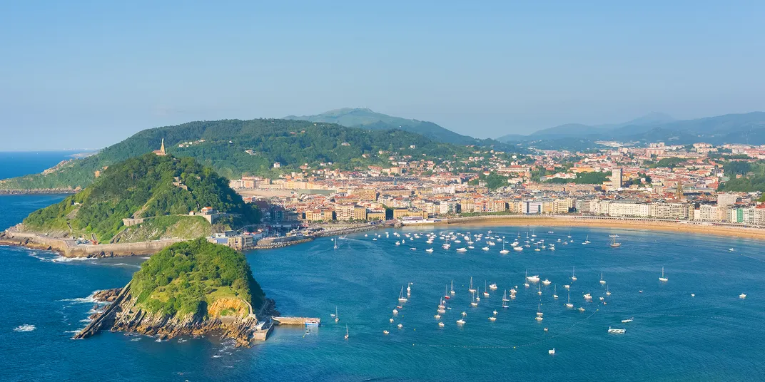 San Sebastian ocean side view 