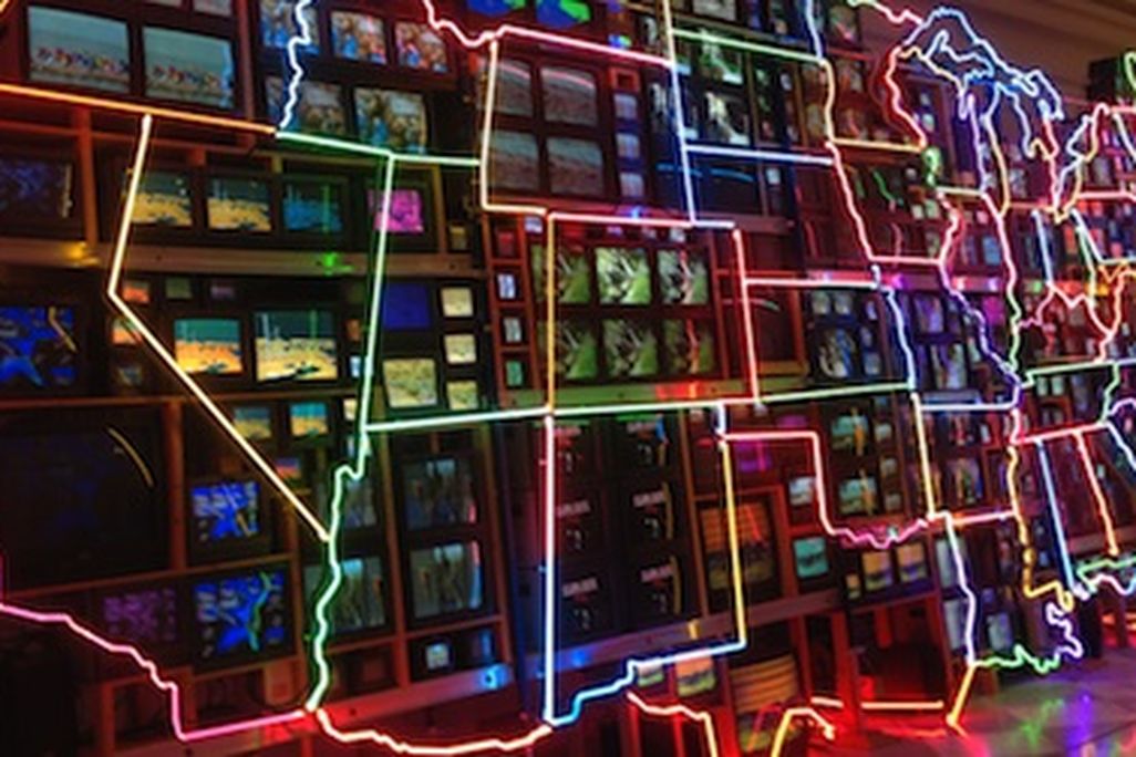 Nam June Paik’s “Electronic Superhighway”