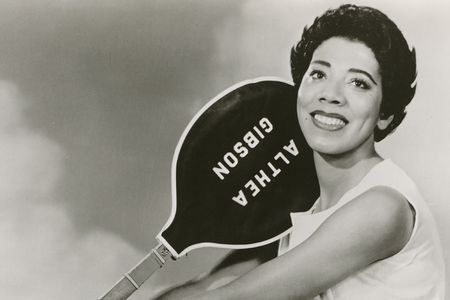 Althea Gibson (shown in 1959) also broke the color line at the French Open.