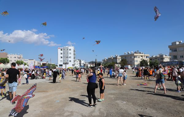 An entertainment kite day in children carnaval. thumbnail