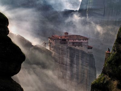 Six of the 24 Orthodox Christian monasteries strewn across Meteora, a collection of massive stone pillars and rounded boulders in northwestern Greece, are still active more than 700 years after the first was founded in the 14th century.