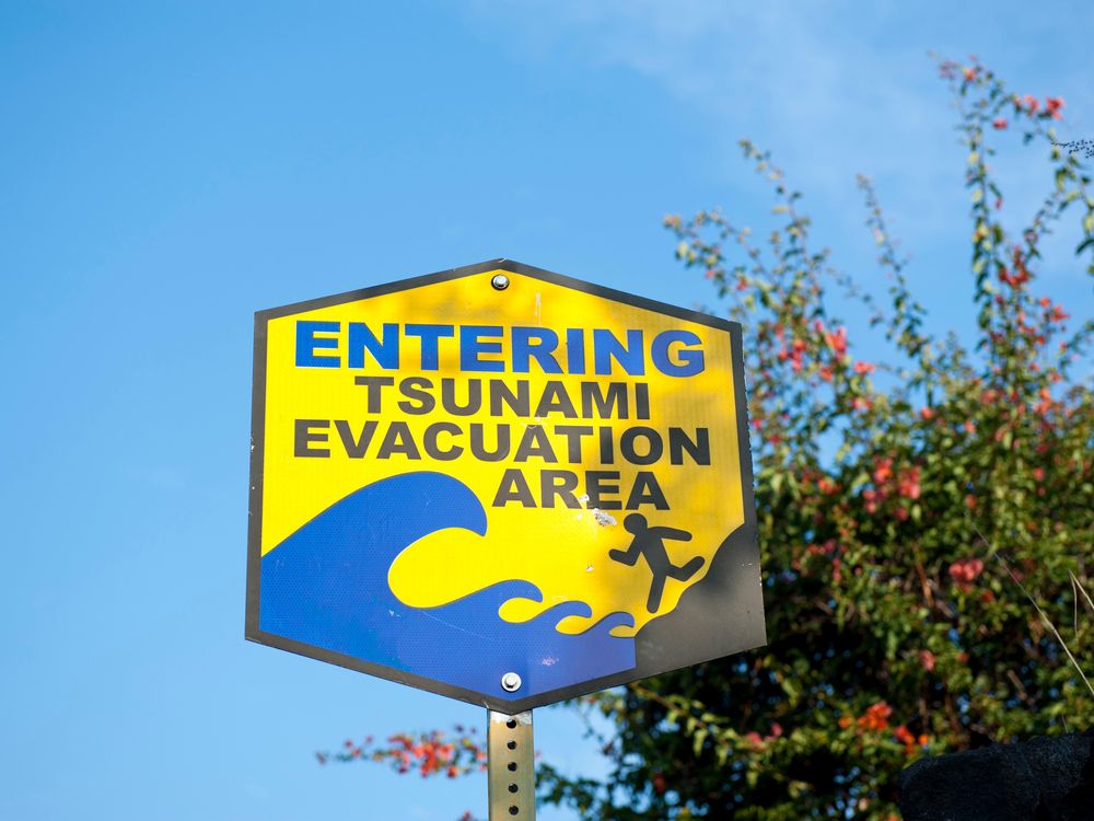 tsunami sign