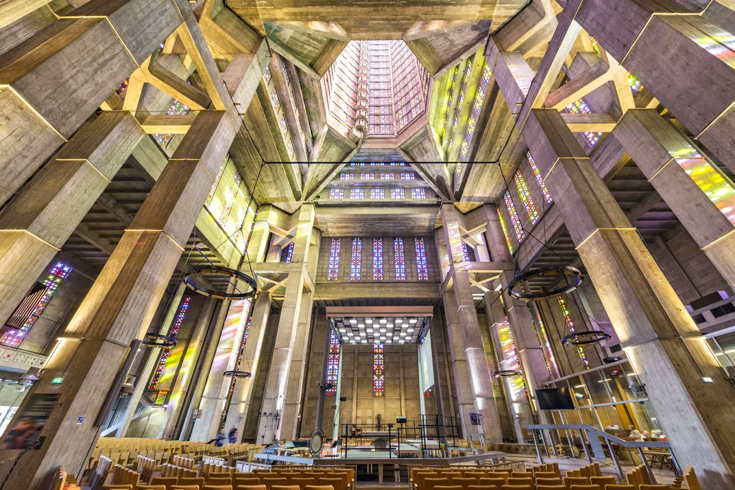 St. Joseph Church in Le Havre, built from concrete after World War II