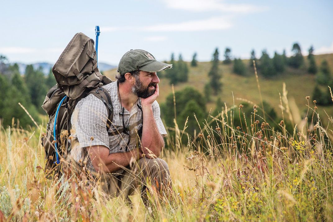 a biologist in the field