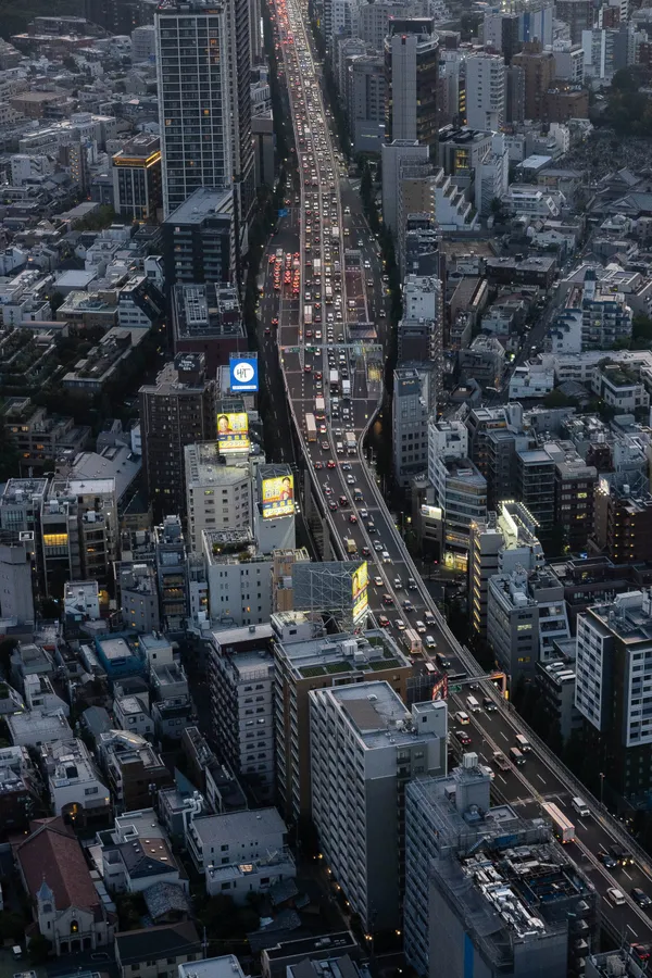 Overlooking from the observation deck of the Mori Art Museum in Tokyo thumbnail