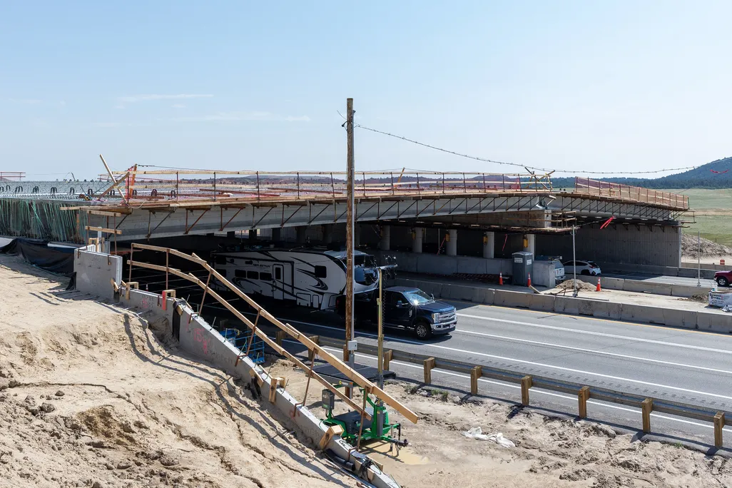 Large overpass that's still under construction