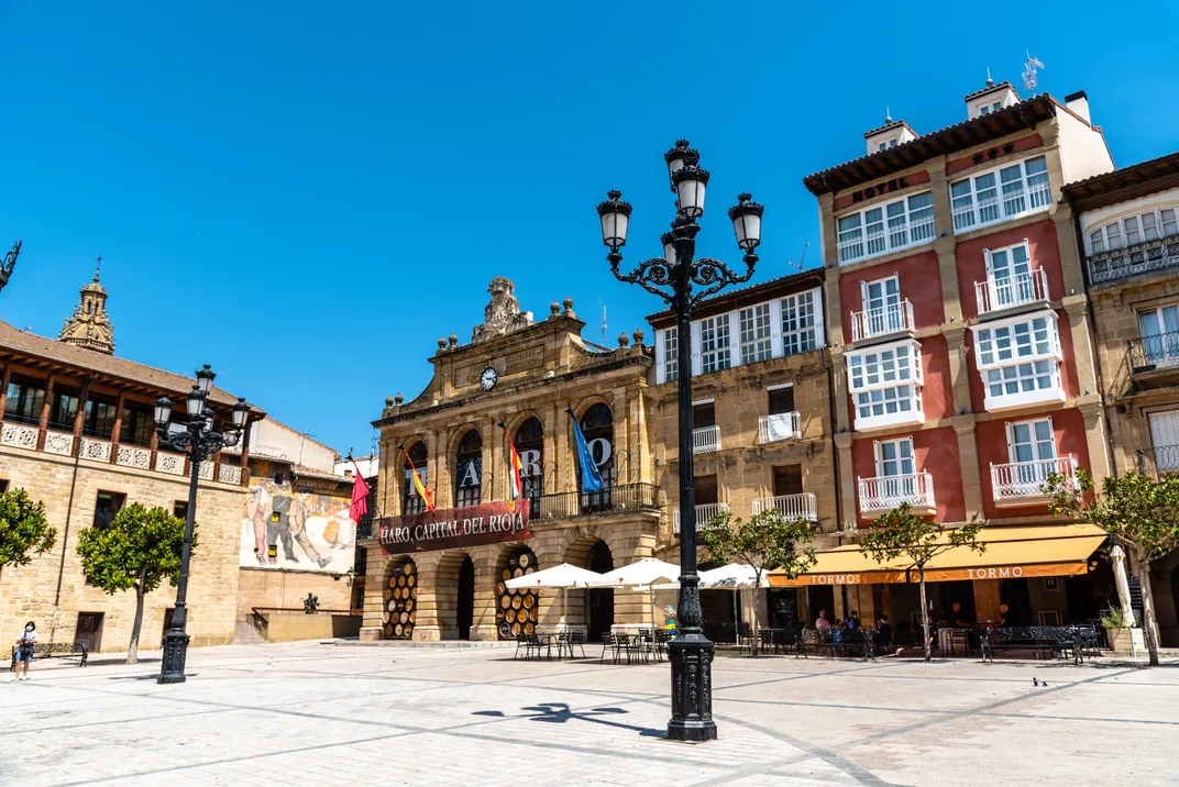 The main plaza of Haro, the wine capital of Spain's Rioja region