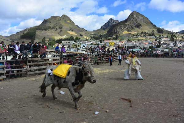 A traditional character in the Corpus Christi festival of Zumbahua, Ecuador thumbnail