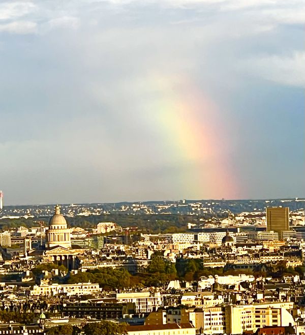 Scene From The Eiffel Tower: A Rainbow thumbnail