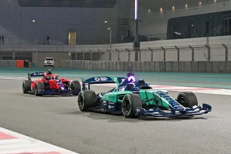 The driverless race cars were controlled with cameras, advanced processing units and sensors.