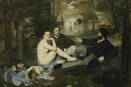 The 1863 Paris Salon rejected &Eacute;douard Manet&#39;s&nbsp;Le D&eacute;jeuner sur l&#39;Herbe, or The Luncheon on the Grass.