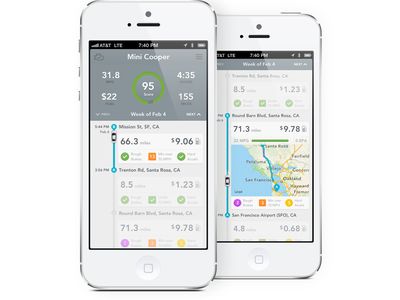 Automatic is designed to collect and relay vitals such as the distance, duration and fuel costs for each trip.