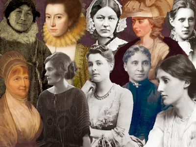 Some of the women diarists featured in the new anthology. Top row, left to right: Ada Blackjack, Anne Clifford, Florence Nightingale, Fanny Burney and Anna Dostoyevskaya. Bottom row, left to right: Elizabeth Fry, Cynthia Asquith, Beatrice Webb, Charlotte Forten Grimk&eacute; and Virginia Woolf&nbsp;

