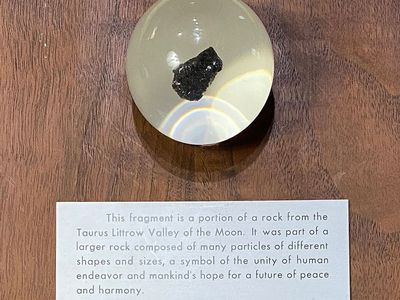 A man shopping at a garage sale found this moon rock from the Apollo 17 mission in 1972.&nbsp;

&nbsp;