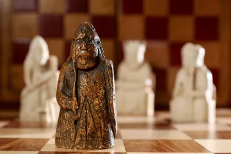 The warder is the first of five missing pieces to materialize since the remaining chessmen’s discovery in 1831