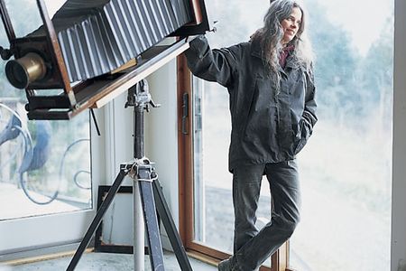 Mann now uses an old view camera.