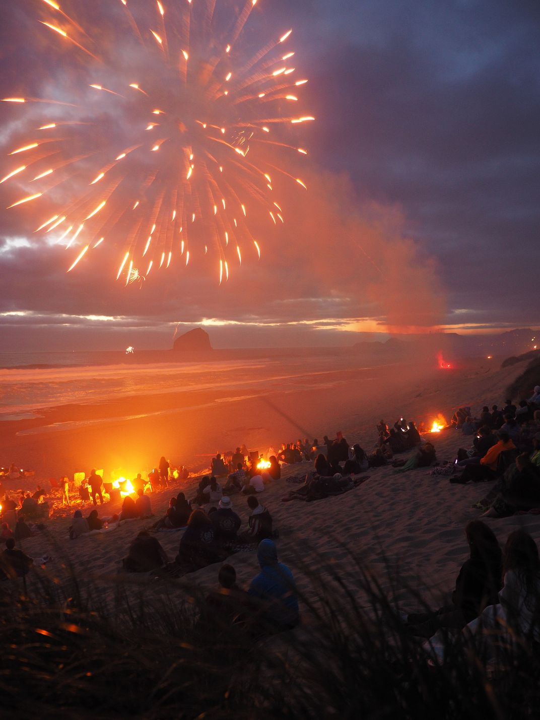 Independence Day Celebration On The Beach. 