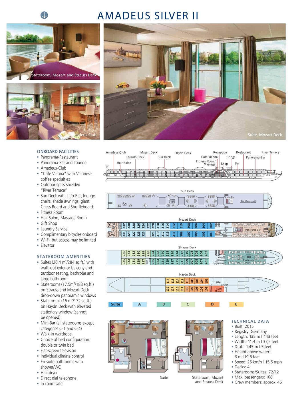 Amadeus Silver II deck plan