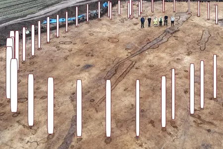 The circle was found during construction in a small town in northern Denmark.
