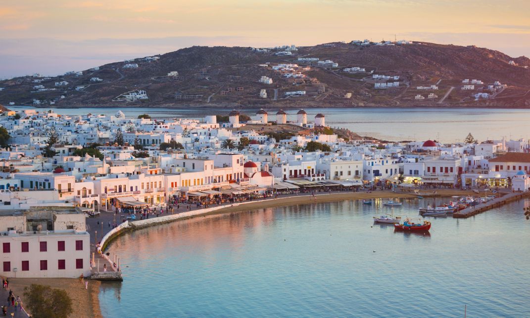 Mykonos at dusk
